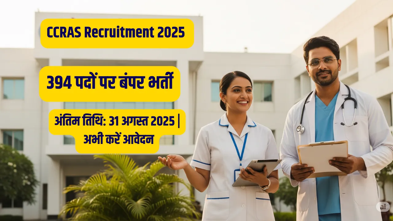 CCRAS Recruitment 2025