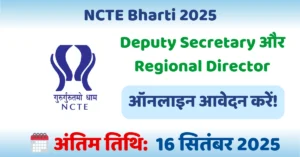 NCTE Bharti 2025